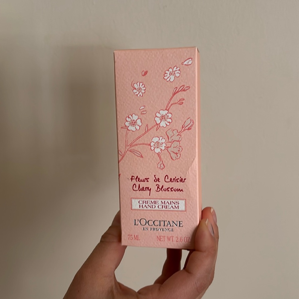 L’Occitiane hand cream sealed Cherry Blossom Scent